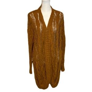 American Eagle loose knit long duster cardigan. Size XS. Camel brown.